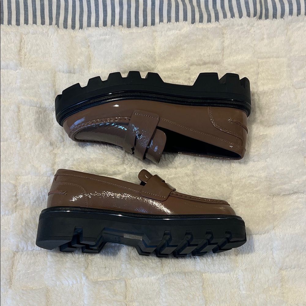 rag and bone Two Toned Lug Sole Loafers